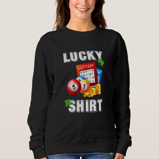 Lucky Lottery Fun Lottery Game Trui (Voorkant)