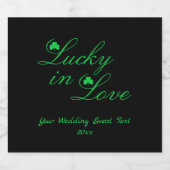 Lucky Love Bier Etiket (Enkel label)
