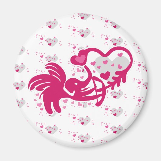 LUCKY LOVE ELEPHANT CUPID ELEPHANT BY MASANSER MAGNEET (Voorkant)