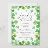 Lucky Love Engagement Party Kaart (Voorkant)