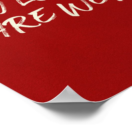 Lucky Love Esthetische Romantische Penseel Script Poster (Hoek)