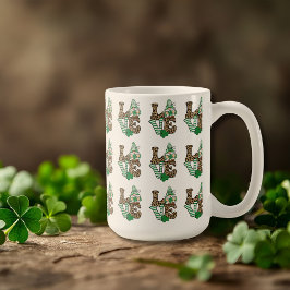 Lucky Love Gnome St. Patrick's Day Koffiemok