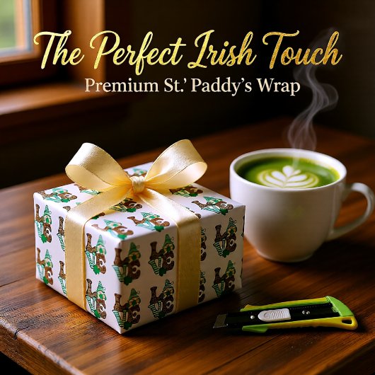 Lucky Love Gnome St. Patrick's Day Tissuepapier