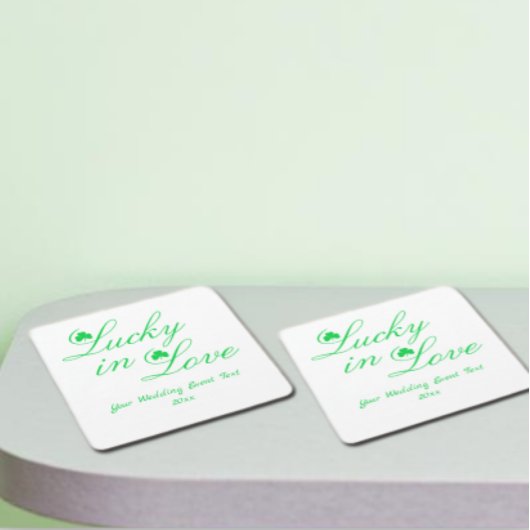 Lucky Love Kartonnen Onderzetters