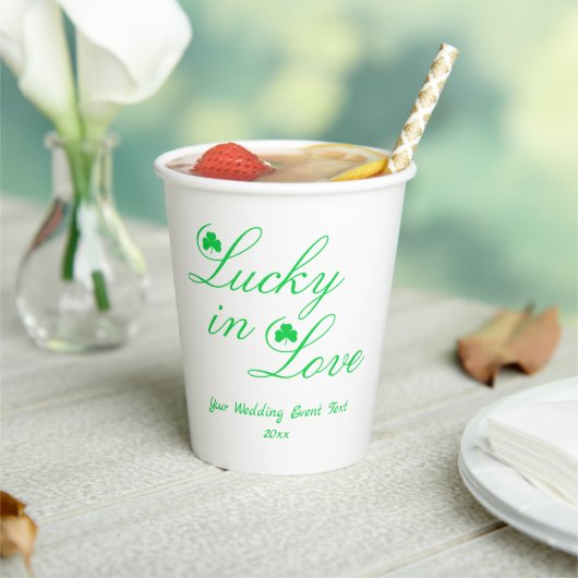 Lucky Love Papieren Bekers (Insitu)