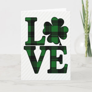Lucky Love Plaid Patroon Kaart