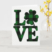 Lucky Love Plaid Patroon Kaart (Gele Bloem)