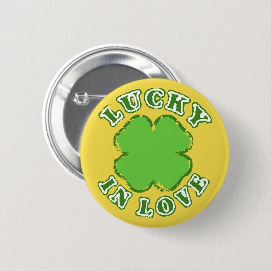 Lucky Love Ronde Button 5,7 Cm (Voorkant /achterkant)