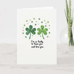 Lucky Love Shamrock Kaart