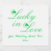 Lucky Love Sparkling Wijnetiket (Enkel label)