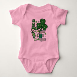Lucky LOVE St. Patrick's Day Baby Bodysuit