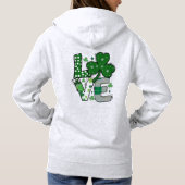 Lucky LOVE St. Patrick's Day Hoodie (Achterkant)