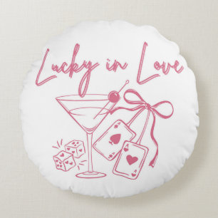 Lucky Love Vegas Casino Meisjesuitje Bruidsfeest Rond Kussen