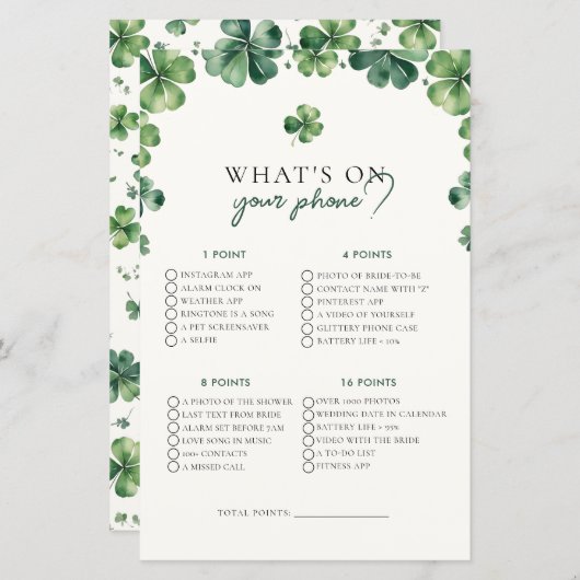 Lucky Love Wat op je telefoon Vrijgezellenfeest sp (Voorkant / Achterkant)