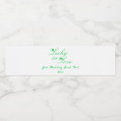 Lucky Love Waterfles Etiket (Enkel label)