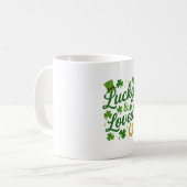 Lucky & Loved Mok | St. Patrick's Day Koffiekopje (Voorkant links)