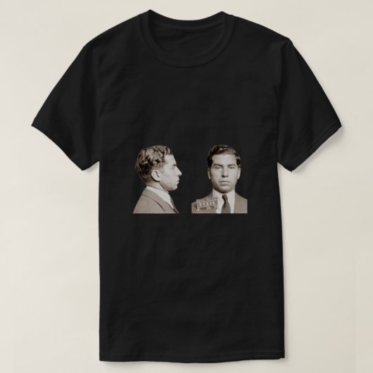 Lucky Luciano Mugshot Classic T-shirt (Design voorkant)