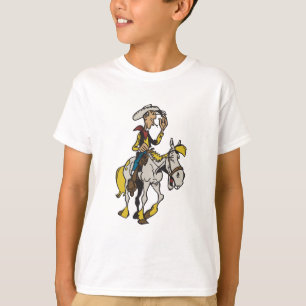 Lucky Luke en Jolly Jumper cartoon cowboy & paard T-shirt