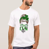 Lucky Lvn St Patricks Day Irish Shamrock Nurse T-shirt (Voorkant)