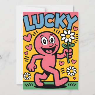 Lucky. Magnetische Uitnodiging