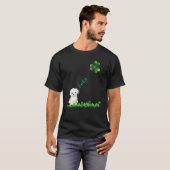 Lucky Maltese Dog Shamrock St Patrick Day For Wome T-shirt (Voorkant volledig)