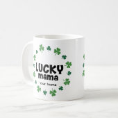 Lucky Mama Coffee Mug - Personalized Gift  Koffiemok (Voorkant links)