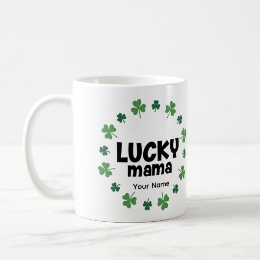 Lucky Mama Coffee Mug - Personalized Gift  Koffiemok (Links)