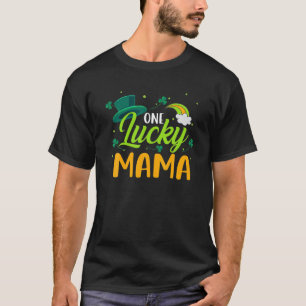 Lucky Mama Green Vier Leaf Clover Patrick's Day T-shirt