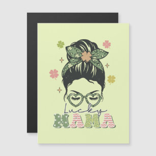 Lucky Mama - Messy Bun - Clover St. Patrick's