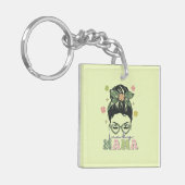 Lucky Mama - Messy Bun - Clover St. Patrick's Sleutelhanger (Voorkant Links)