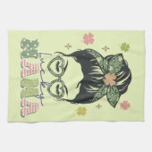 Lucky Mama - Messy Bun - Clover St. Patrick's Theedoek (Horizontaal)