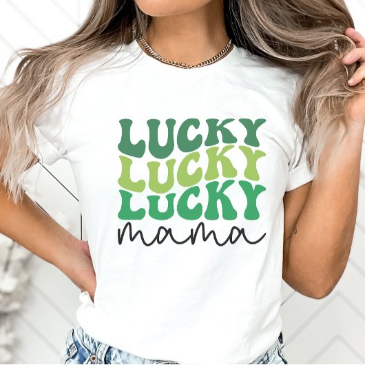 Lucky Mama Retro St. Patrick's Day T-shirt