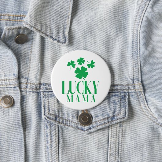 Lucky Mama Shamrock Button - Leuke St. Patrick's D (In situ)