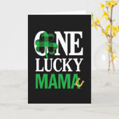 Lucky Mama Shamrock Pattern Card Kaart (Gele Bloem)