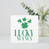 Lucky Mama St. Patrick's Day kaart - Moederdag  (Staand voorkant)
