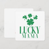 Lucky Mama St. Patrick's Day kaart - Moederdag  (Voorkant / Achterkant)