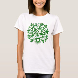 Lucky mama St Patrick's day schattige en feestelij T-shirt
