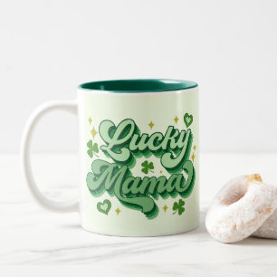 Lucky Mama St Patrick's Day Tweekleurige Koffiemok