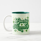 Lucky Mama St Patrick's Day Tweekleurige Koffiemok (Links)