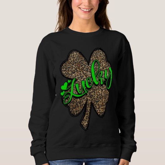 Lucky Mama St Patricks  St Patty's Day Mom Outfit Trui (Voorkant)