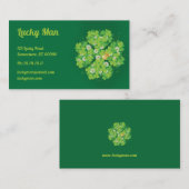 Lucky Man | Goudklaver Visitekaartje (Voorkant / Achterkant)