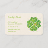 Lucky Man | Goudmuntklaver Visitekaartje (Voorkant)