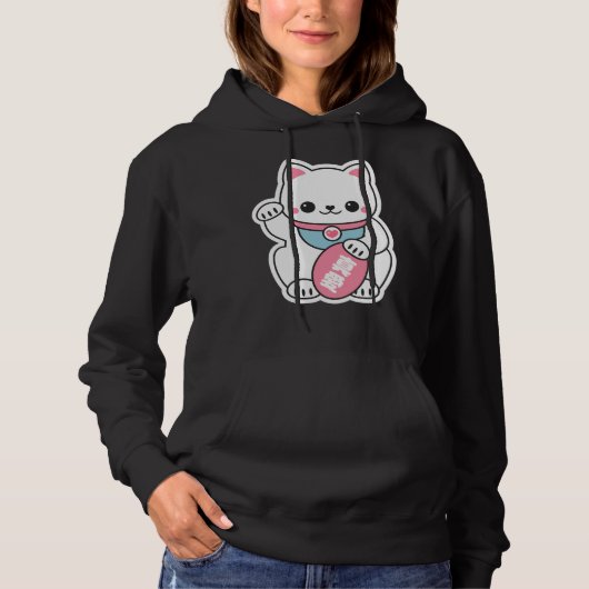 Lucky Maneki Neko Hoodie (Voorkant)