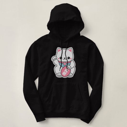 Lucky Maneki Neko Hoodie (Design voorkant)