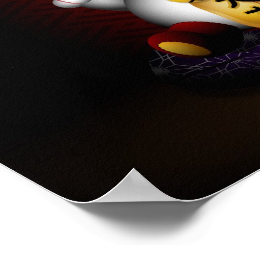 Lucky Maneki Neko Poster (Hoek)