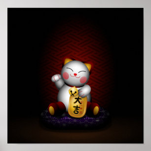 Lucky Maneki Neko Poster