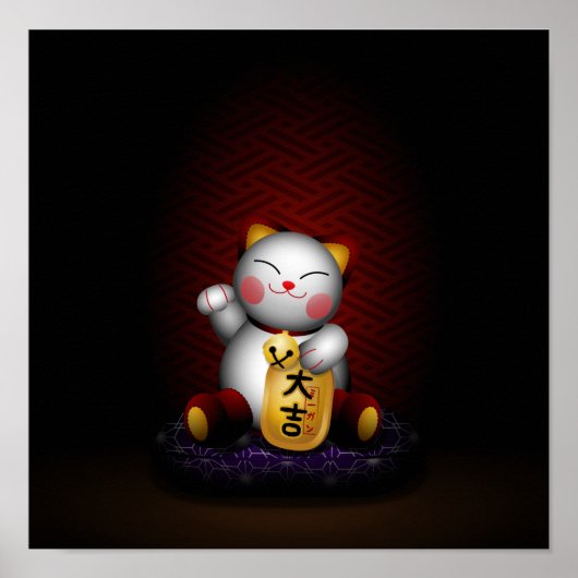 Lucky Maneki Neko Poster (Voorkant)