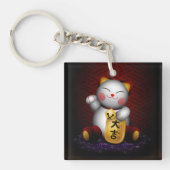 Lucky Maneki Neko Sleutelhanger (Voorkant)