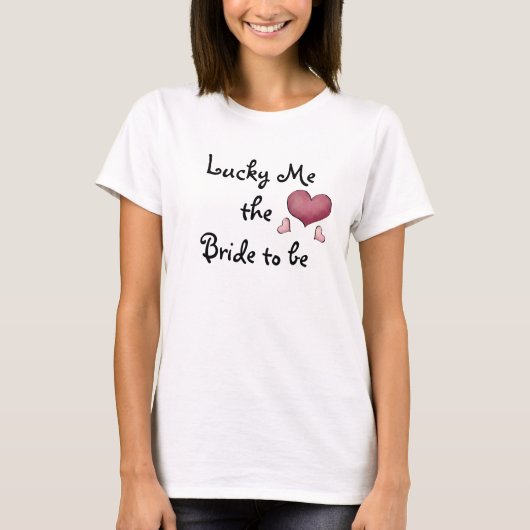 Lucky me de bruid om T-Shirt te zijn (Voorkant)