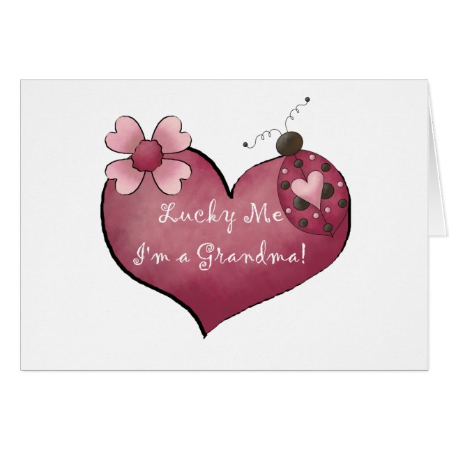 Lucky Me Ik ben een oma Tshirts en geschenken (Voorkant Horizontaal)